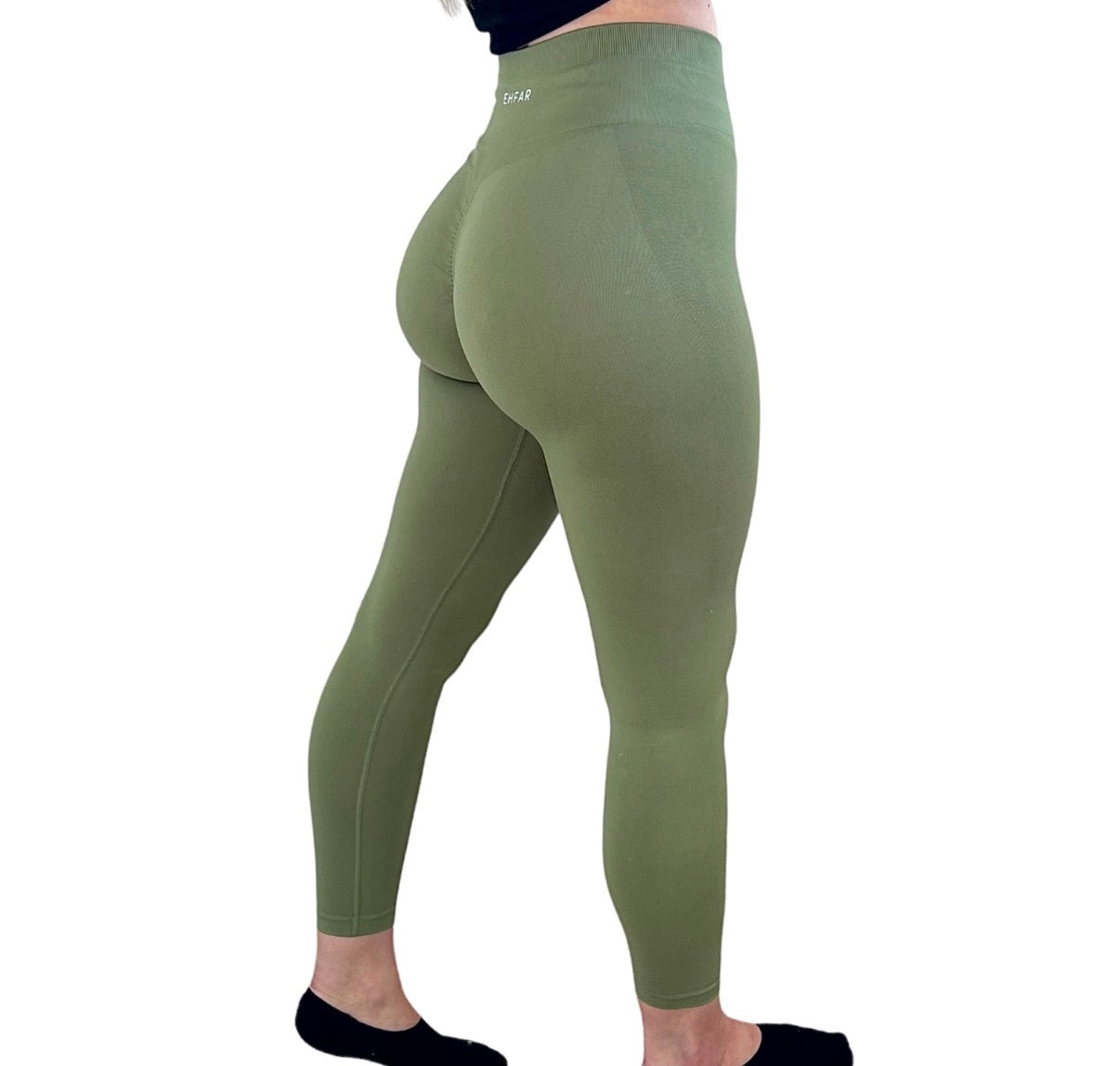 Olive Green Scrunch Leggings
