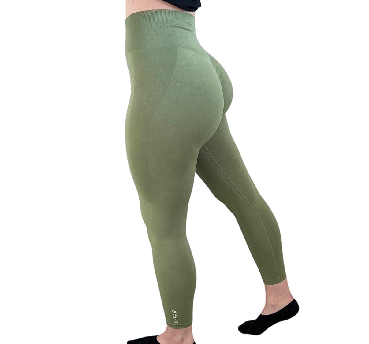 Olive Green Scrunch Leggings